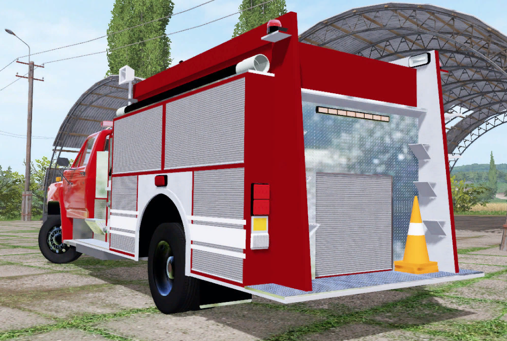 FORD F-700 FIRE TRUCK V1.0 - Gamersmods.com