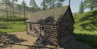 placeable log cabin with sleep trigger 1 1