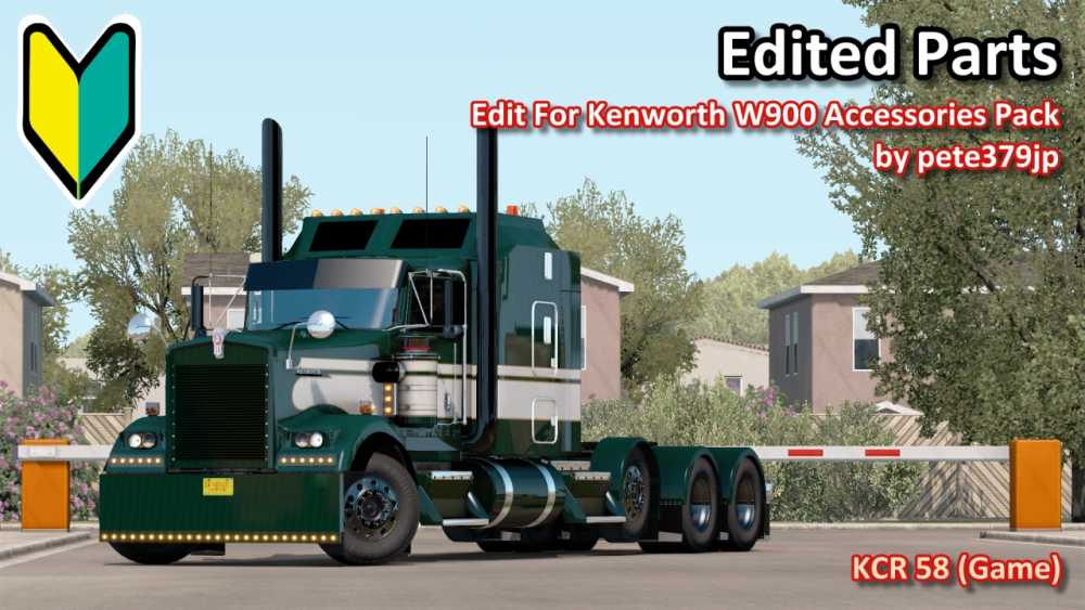 Edit For Kenworth W900 Accessories Pack (V1.2) Gamers mods