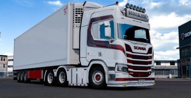changeable metallic stripe for scania r 1