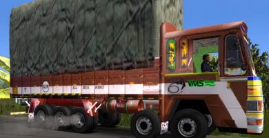 heavy load lorry 16 wheels mod in ets2 1