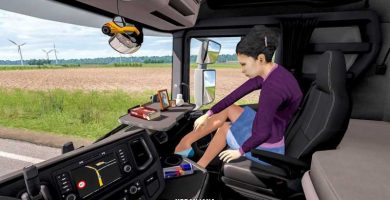 animated female passenger in truck with you v2 3 1 39 1