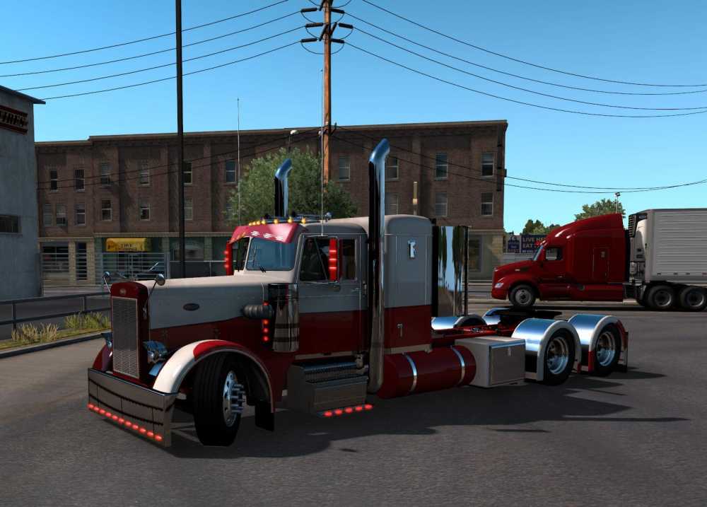 euro truck simulator 2 mods peterbilt 351 custum