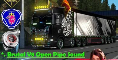 cover v8 open pipe brutal sound