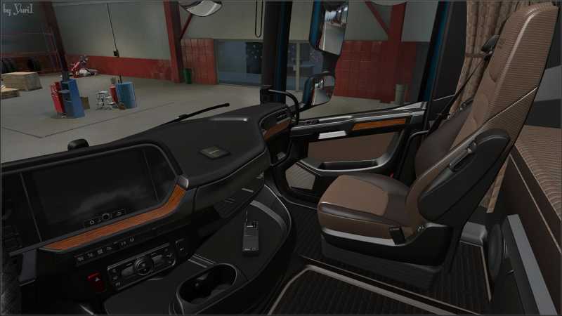 DARK BROWN INTERIOR FOR DAF XG V0.9 - gamersmods.com