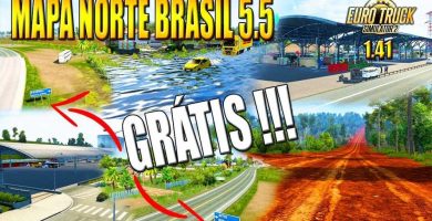 new north brazil map v5.5 ets2 1.41 ets2 1