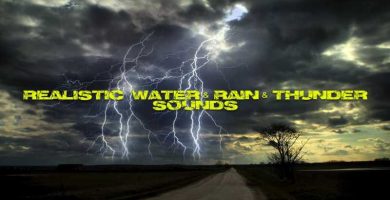 cover realistic water rain thund