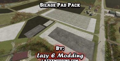 cover placeable silage pad pack