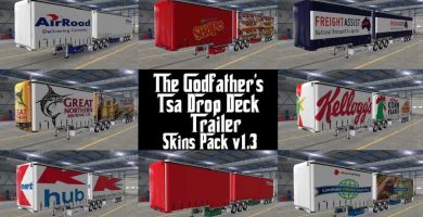 the godfather s tsa drop deck trailer skins pack v1 4WC0F